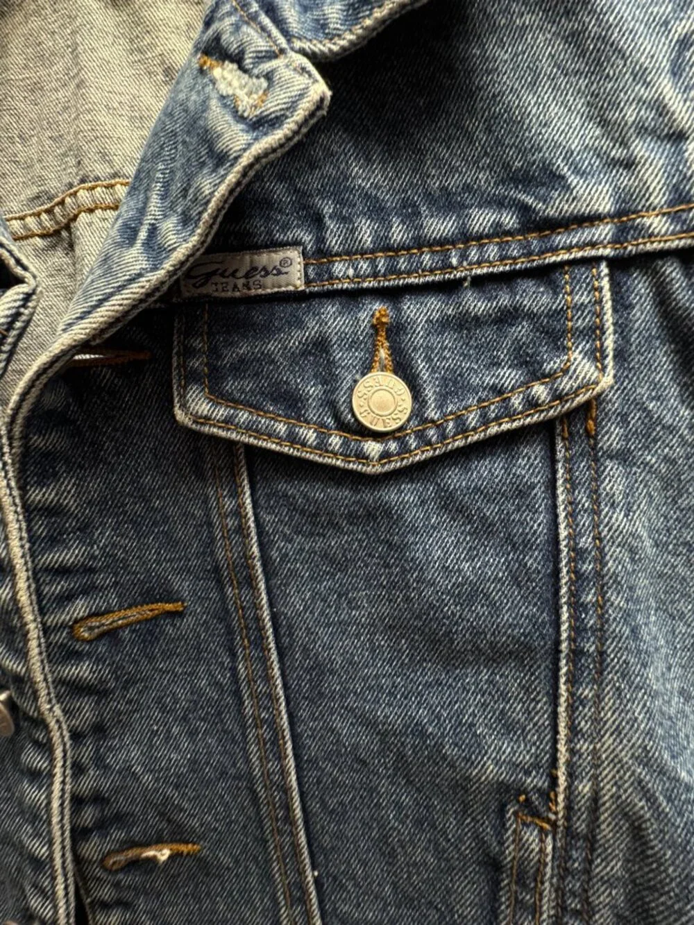 Vintage Denim Guess Y2K Vest Size M